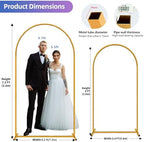 Metal Arch Backdrop Stand Set of 2, 7.2ft and 6ft, alternate view 2