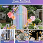 Metal Arch Backdrop Stand Set of 2, 7.2ft and 6ft, alternate view 3