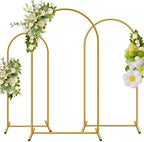Metal Arch Backdrop Stand, Set of 3 (7.2/6.6/6ft) Wedding Arch Stand