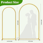 Metal Arch Backdrop Stand Wedding Arch frame Set of 2 (7.2FT,6FT), alternate view 3