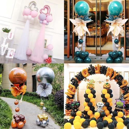 Metal Balloon Column Stand Set of 2, Reusable Telescopic Design, Height Adjustable from 1.57 to 7 Ft, Balloon, alternate view