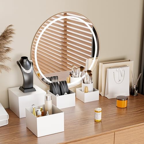 Metal Buffet Risers,4PCS Food Risers for Buffet Table 5in to 8in Display Stand with Mini Acrylic Signs for, alternate view 5