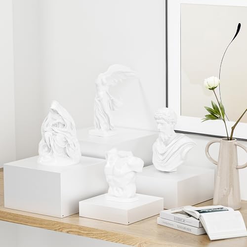 Metal Buffet Risers,4PCS OVERSIZED Food Risers for Buffet Table 8IN to 11IN Display Stand with Mini Acrylic, alternate view 5