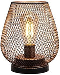 Metal Cage LED Lantern Battery Powered Cordless Accent Light with LED Great for Weddings Parties Patio Events