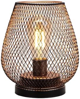 Metal Cage LED Lantern Battery Powered Cordless Accent Light with LED Great for Weddings Parties Patio Events