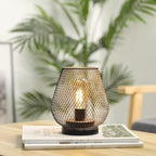 Metal Cage LED Lantern Battery Powered Cordless Accent Light with LED Great for Weddings Parties Patio Events, alternate view