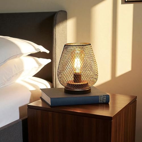 Metal Cage LED Lantern Battery Powered Cordless Accent Light with LED Great for Weddings Parties Patio Events, alternate view