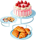 Metal Cake Stand Set of 3, 8/10/12 Inch Round Dessert Display Trays, Stackable Cupcake Holder for Wedding