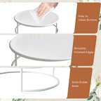 Metal Cake Stand Set of 3, 8/10/12 Inch Round Dessert Display Trays, Stackable Cupcake Holder for Wedding, alternate view 5