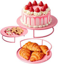 Metal Cake Stand Set of 3, 8/10/12 Inch Round Dessert Display Trays, Stackable Cupcake Holder for Wedding