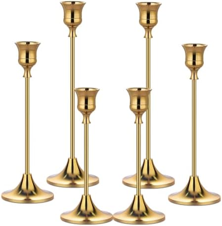 Metal Candle Holders for Candlesticks Taper Candlestick Holders Set Vintage Decorative Centerpiece Candelabra