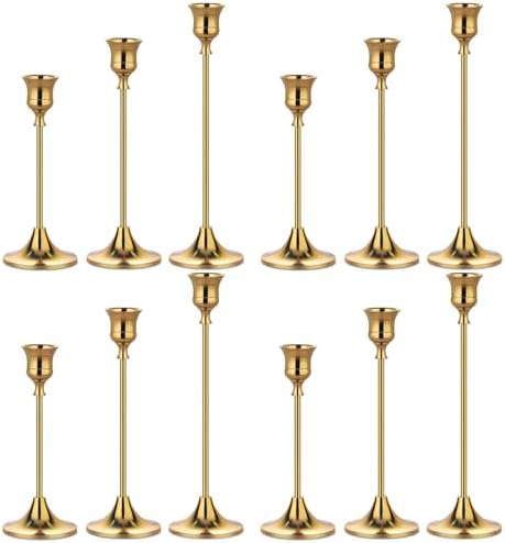 Metal Candle Holders for Candlesticks Taper Candlestick Holders Set Vintage Decorative Centerpiece Candelabra