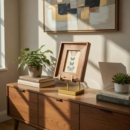 Metal Display Easel Stand Tabletop Easel, Gold, 8 x 5 x 10 Inch in 8 x 5 x 10 Inch in Gold, alternate view 4