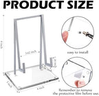 Metal Display Easel Stand Tabletop Easel, Silver, 6 x 4 x 3 Inch in 6 x 4 x 3 Inch in Silver, alternate view 3