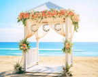 Metal Floral Hoop Centerpiece for Table 2Pcs 12'' Macrame Wreath Ring with 2Pcs Wood Stand Holders for Christmas, alternate