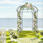 Metal Garden Arbor Birdcage Shape, Outdoor Frame Trellis for Climbing Plants, Garden Arch Pergola for Patio, alternate view 5