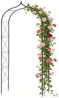 Metal Garden Arbors 8Ft Thickened Arch Trellis for Climbing Plants