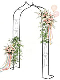 Metal Garden Arbors 93" Thickened Arch Trellis for Climbing Plants