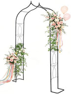 Metal Garden Arbors 93" Thickened Arch Trellis for Climbing Plants
