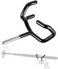 Metal Microphone Boom Support Holder for C-Stands and Mic Stands, Black in Black