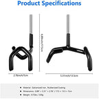 Metal Microphone Boom Support Holder for C-Stands and Mic Stands, Black in Black, alternate view 3
