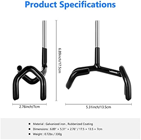 Metal Microphone Boom Support Holder for C-Stands and Mic Stands, Black in Black, alternate view 3