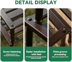 Metal Plant Stand, Rust-proof Aluminum Display Rack, Plants Display Stands Decoration Racks for Living Room, alternate view 4