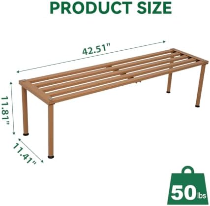 Metal Plant Stand, Rust-proof Aluminum Display Rack, Plants Display Stands Decoration Racks for Living Room, alternate view 3