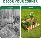 Metal Plant Stand, Rust-proof Aluminum Display Rack, Plants Display Stands Decoration Racks for Living Room, alternate view 2