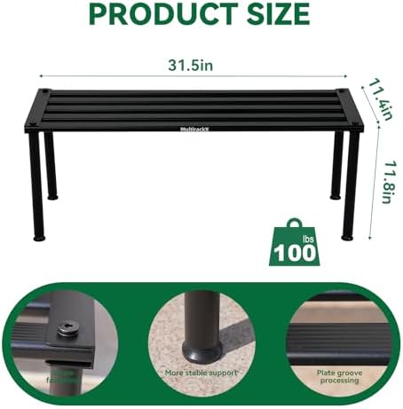 Metal Plant Stand, Rust-proof Aluminum Display Rack, Plants Display Stands Decoration Racks for Living Room, alternate view 3
