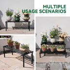 Metal Plant Stand, Rust-proof Aluminum Display Rack, Plants Display Stands Decoration Racks for Living Room, alternate view 7