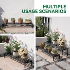 Metal Plant Stand, Rust-proof Aluminum Display Rack, Plants Display Stands Decoration Racks for Living Room, alternate view 7