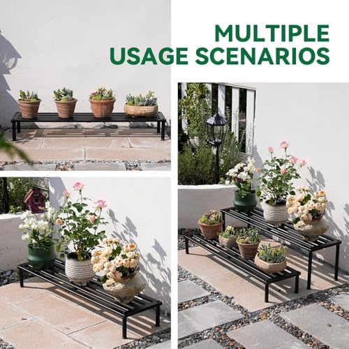 Metal Plant Stand, Rust-proof Aluminum Display Rack, Plants Display Stands Decoration Racks for Living Room, alternate view 7