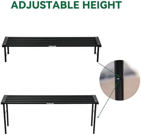 Metal Plant Stand, Rust-proof Aluminum Flower Pot Stand, Heavy Duty Planter Display Shelving for Patio Balcony, alternate