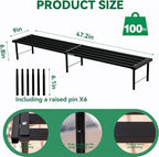 Metal Plant Stand, Rust-proof Aluminum Flower Pot Stand, Heavy Duty Planter Display Shelving for Patio Balcony, alternate