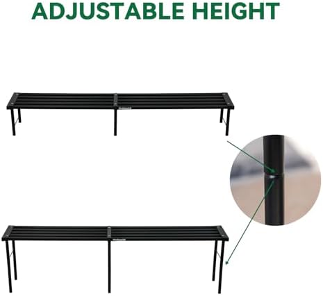 Metal Plant Stand, Rust-proof Aluminum Flower Pot Stand, Heavy Duty Planter Display Shelving for Patio Balcony, alternate
