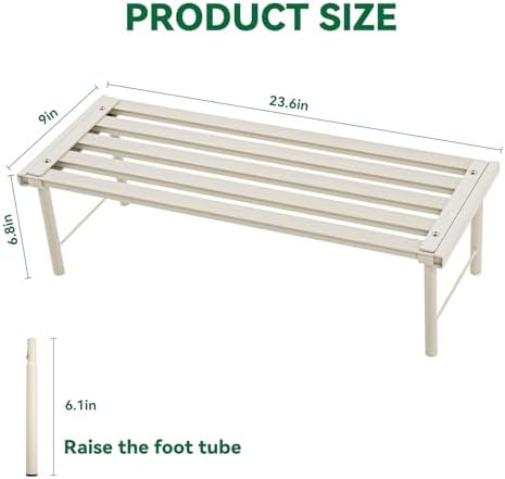 Metal Plant Stand, Rust-proof Aluminum Flower Pot Stand, Heavy Duty Planter Display Shelving for Patio Balcony, alternate