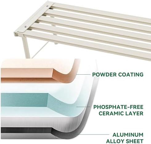 Metal Plant Stand, Rust-proof Aluminum Flower Pot Stand, Heavy Duty Planter Display Shelving for Patio Balcony, alternate