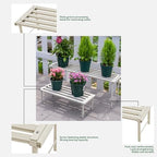 Metal Plant Stand, Rust-proof Aluminum Flower Pot Stand, Heavy Duty Planter Display Shelving for Patio Balcony, alternate