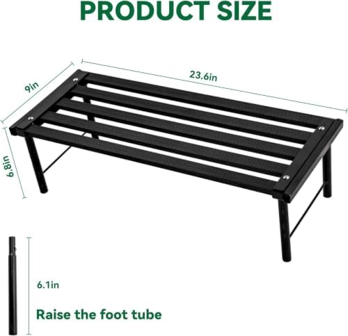 Metal Plant Stand, Rust-proof Aluminum Flower Pot Stand, Heavy Duty Planter Display Shelving for Patio Balcony, alternate