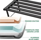 Metal Plant Stand, Rust-proof Aluminum Flower Pot Stand, Heavy Duty Planter Display Shelving for Patio Balcony, alternate
