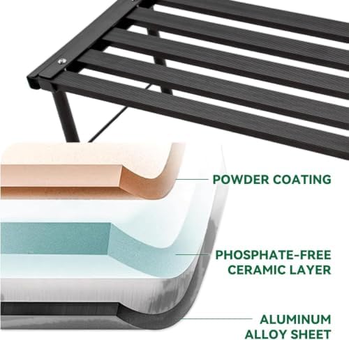 Metal Plant Stand, Rust-proof Aluminum Flower Pot Stand, Heavy Duty Planter Display Shelving for Patio Balcony, alternate