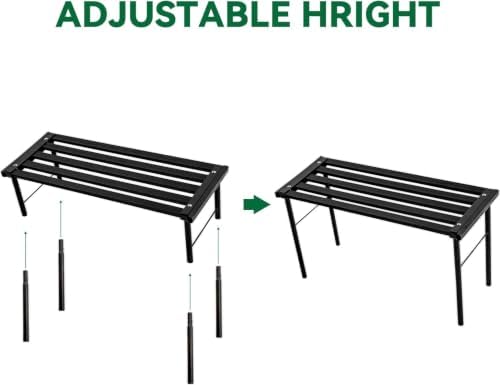 Metal Plant Stand, Rust-proof Aluminum Flower Pot Stand, Heavy Duty Planter Display Shelving for Patio Balcony, alternate