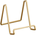 . Metal Square Wire Easel, Decorative Plate Holder, Book Display Stand, Set of 6, Gold Color, Medium Sized, alternate view 3