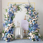 Metal Wedding Arch Backdrop Stand 6.6x5 FT Gold Square Balloon Arch Frame for Wedding, Birthday Party, Baby, alternate view 5