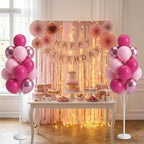 Metallic Chrome Pink Balloon Tower Stand Sticks with Water Base&Pole For Party Decor in 2 Count (Pack of 1) in, alternate