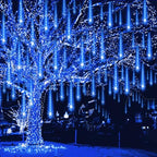 Meteor Shower Christmas Lights Outdoor UL Certified 16Tubes 384LEDs