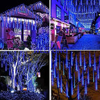 Meteor Shower Christmas Lights Outdoor UL Certified 16Tubes 384LEDs, alternate view 5