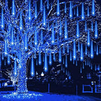 Meteor Shower Lights Outdoor Christmas Lights UL Certified Falling Rain Drop Snowfall Icicle Cascading String
