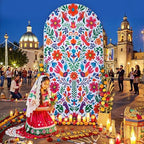 Mexican Arch Backdrop Cover, 7.2 x 4FT, for Birthday and Baby Shower Party in 7.2FT in Mexican style, alternate view 5